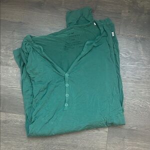 Little Sleepies Green Pajama Top